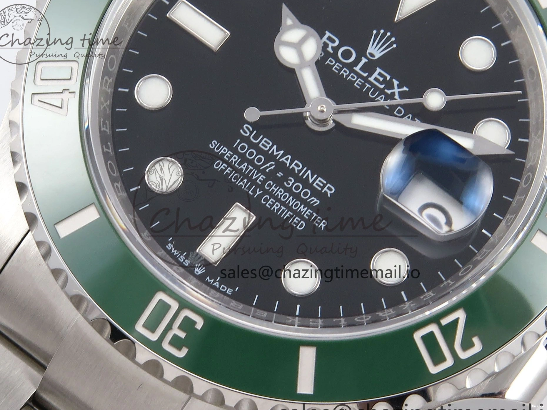 MiroTime 0113 Submariner 41mm 126610 LV Green Ceramic EWEF Best Edition on Bracelet SH Durable 1035